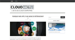 Desktop Screenshot of cloudactu.fr