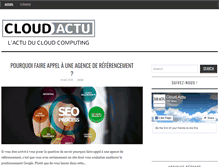 Tablet Screenshot of cloudactu.fr